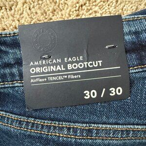 NWT American Eagle Original Bootcut AirFlex+ Jeans 30x30 Dark Indigo